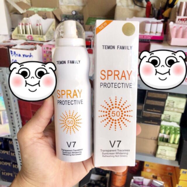 Kem chống nắng dạng xịt Spray Protective V7 (HÌNH CHỤP THẬT) hàng mới
