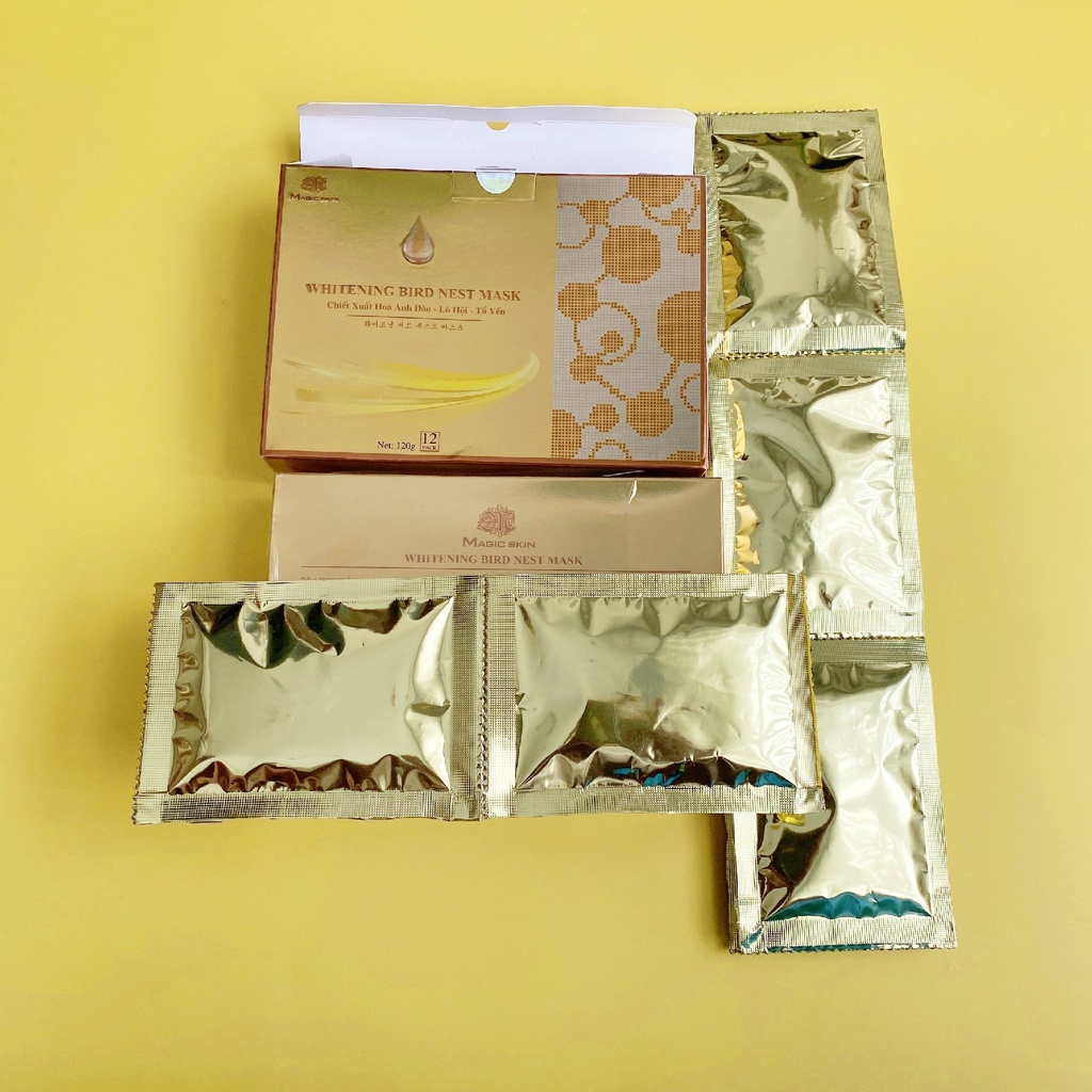 Mặt nạ cấy trắng dịch yến   Magic Skin Whitening Bird Nest Mask