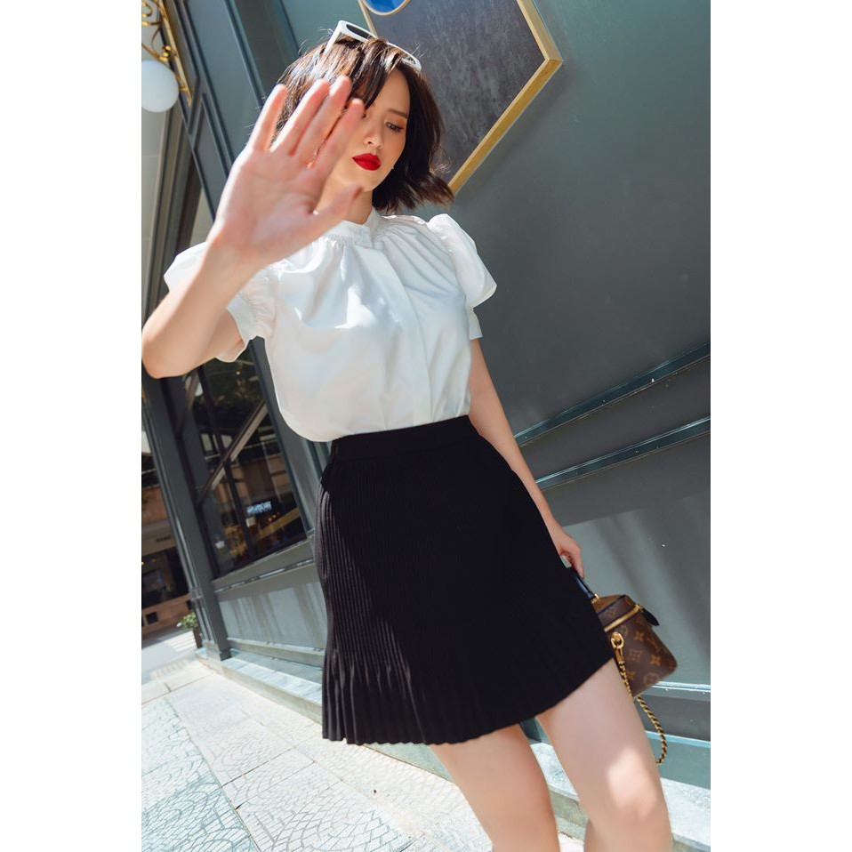 Chân váy chữ A dập ly nữ HB HUONGBOUTIQUE HBZ272 | BigBuy360 - bigbuy360.vn