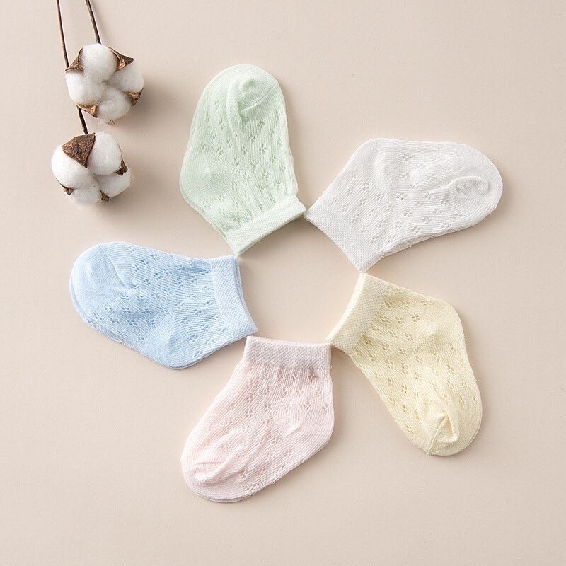 Set 5 Đôi Tất Lưới Xuất Hàn Cho Bé 0-2.5 Tuổi