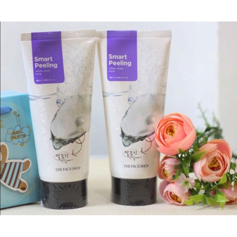 Tẩy da chết The Face Shop tẩy tế bào chết giảm mụn nám tàn nhang dưỡng trắng da se khít lỗ chân lông-[tặng máy massage]