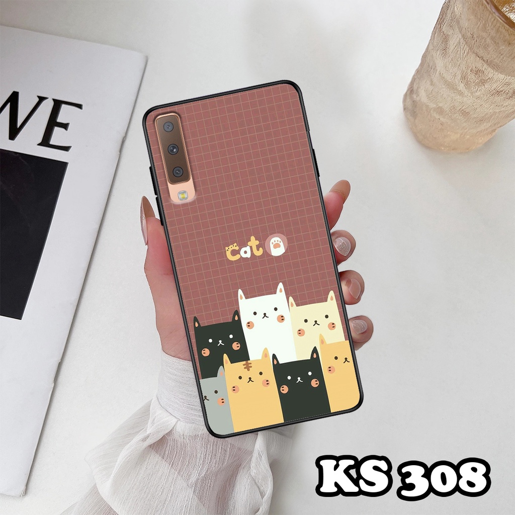 Ốp lưng Samsung A7 2018 - Samsung A9 2018 - Ốp in hình LoveCat - Chất liệu TPU siêu bền