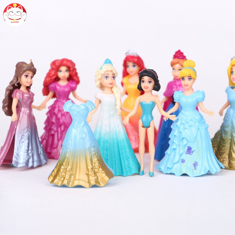 Bộ Búp Bê Công Chúa Trong Phim Frozen (8 Cái)