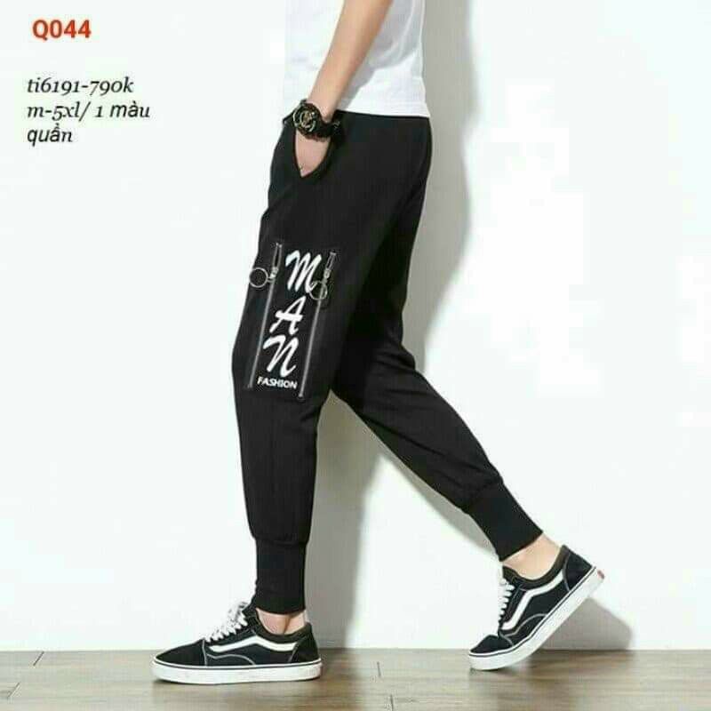 Quần jogger unisex nam nữ chất nỉ, túi hộp, ống bo form rộng thời trang hàn