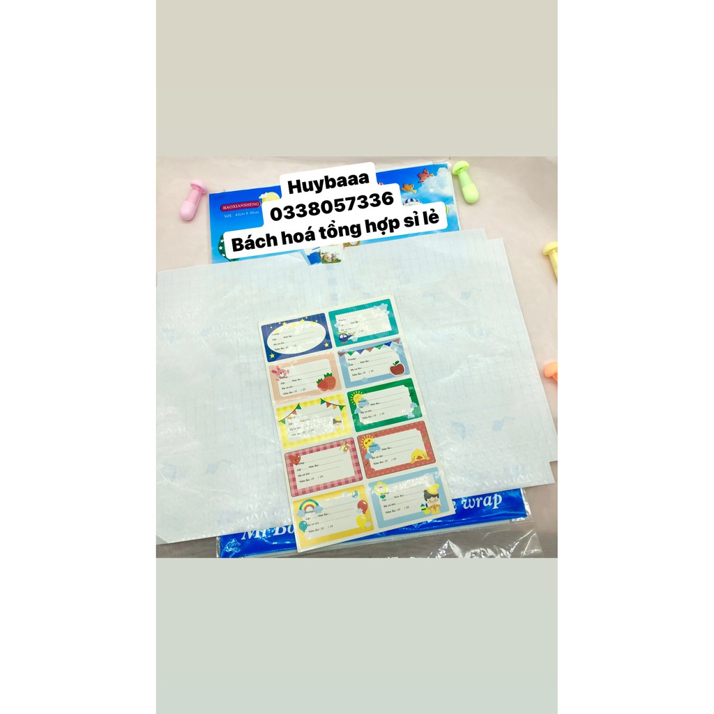 NHÃN VỞ ĐỀ CAN BÉ DÁN LIỀN