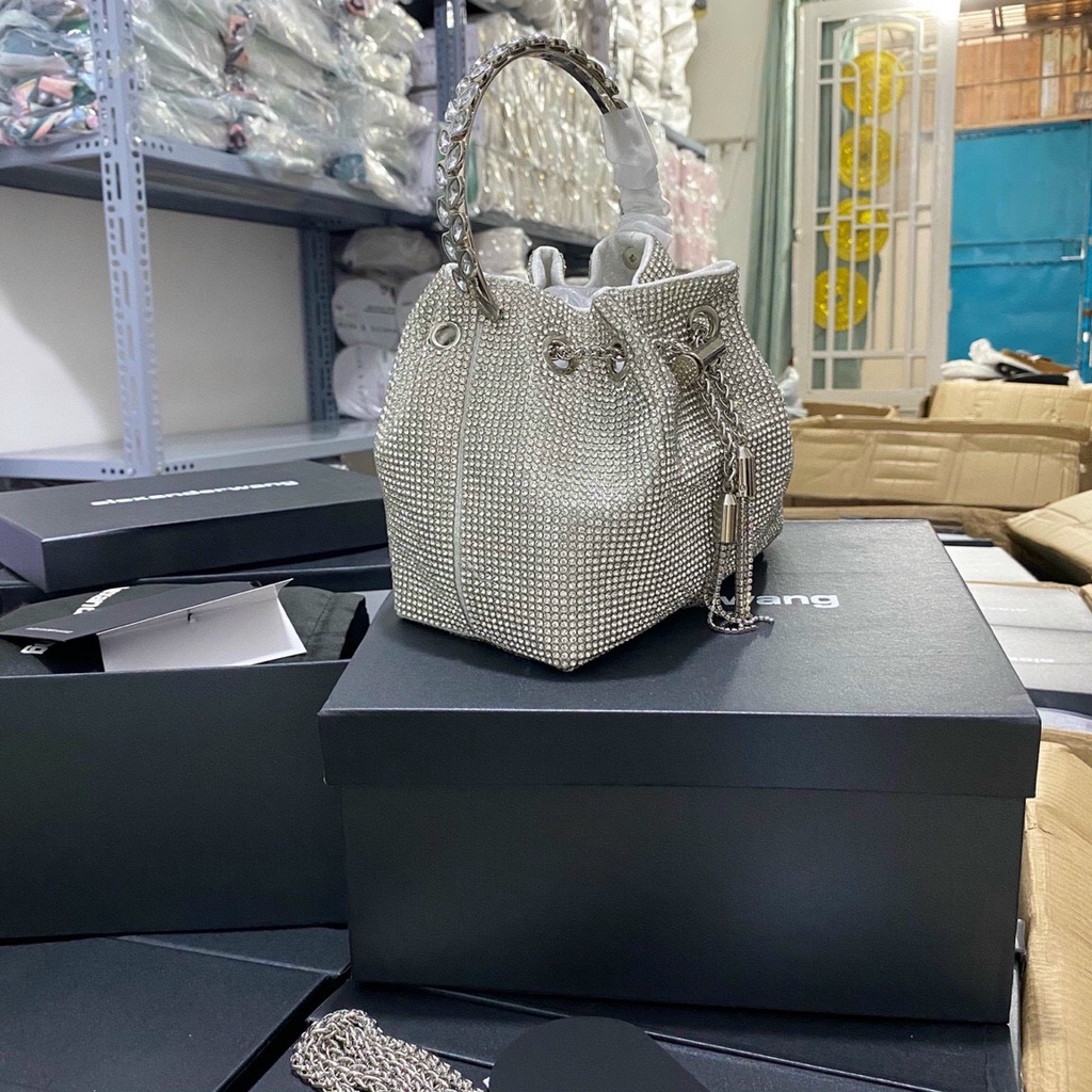 Túi Rút Đá Cầm Tay Đeo Chéo Đeo Vai Sáng Lấp Lánh Hottrent Hàng Loại 1 có Hộp MSP335