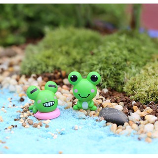 Combo 02 ếch con trang trí tiểu cảnh - phụ kiện terrarium - phụ kiện trang trí tiểu cảnh
