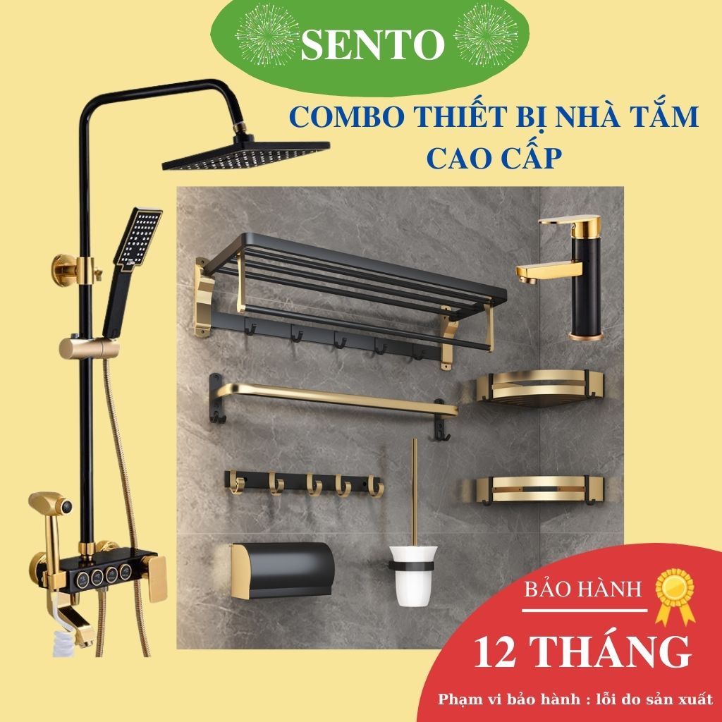 ComBo Thiết Bị Phòng Tắm Cao Cấp SENTO Hàng Nhập Khẩu Chính Hãng - Bảo Hành 36 Tháng