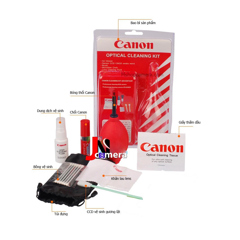 COMBO BỘ VỆ SINH máy ảnh CANON 7 IN 1 giá rất rẻ