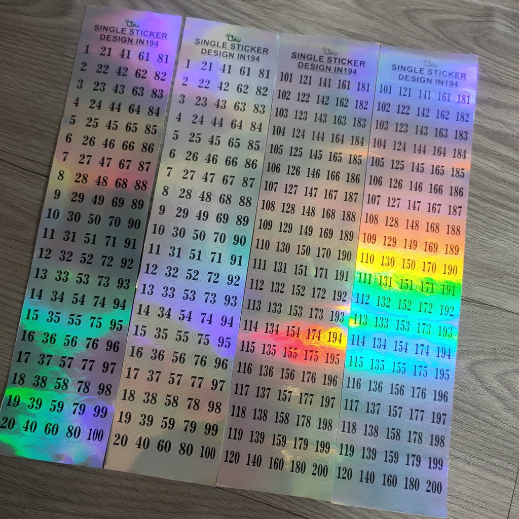 Số dán chai sơn - Ann933233