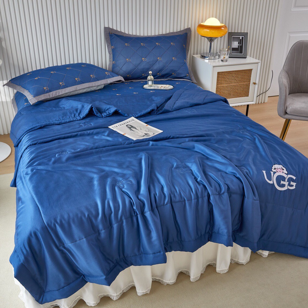 Chăn hè lụa lạnh UGG trơn màu mát lạnh Dreamhome