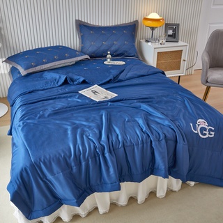 Chăn hè lụa lạnh UGG trơn màu mát lạnh Dreamhome