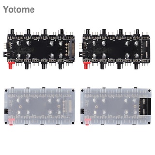 Bộ chia quạt 1 ra 8 cổng 5v / 3 pin argb 4 pin pwm cho bảng mạch chủ pc