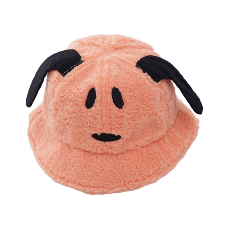 Nón Tai Bèo Phối Lông Xù Ấm Áp Xinh Xắn Kiểu Hoạt Hình Cho Bé