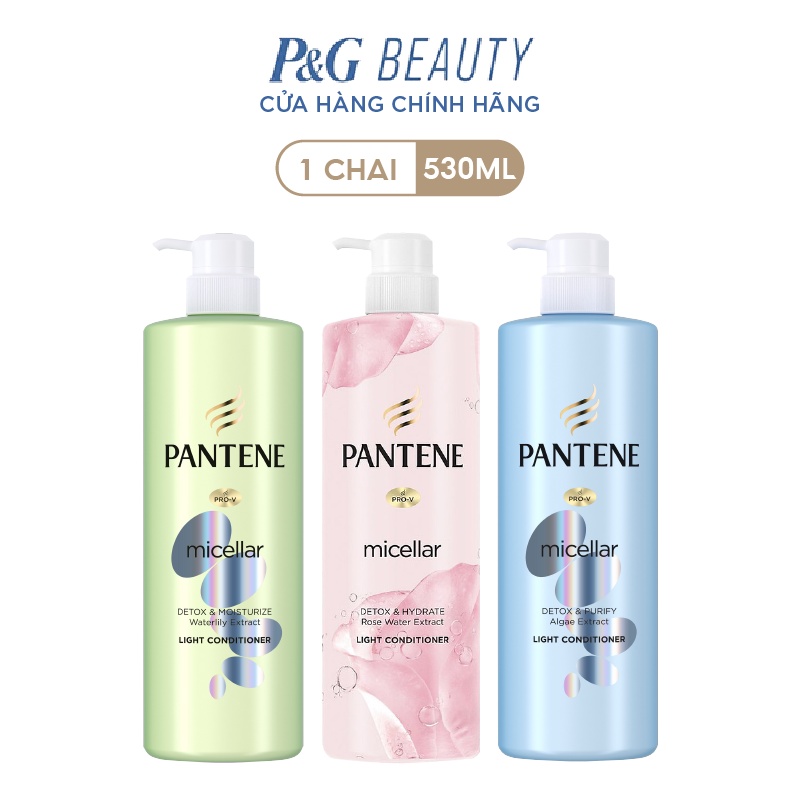 Dầu xả Pantene Micellar Làm sạch sâu 530 ml