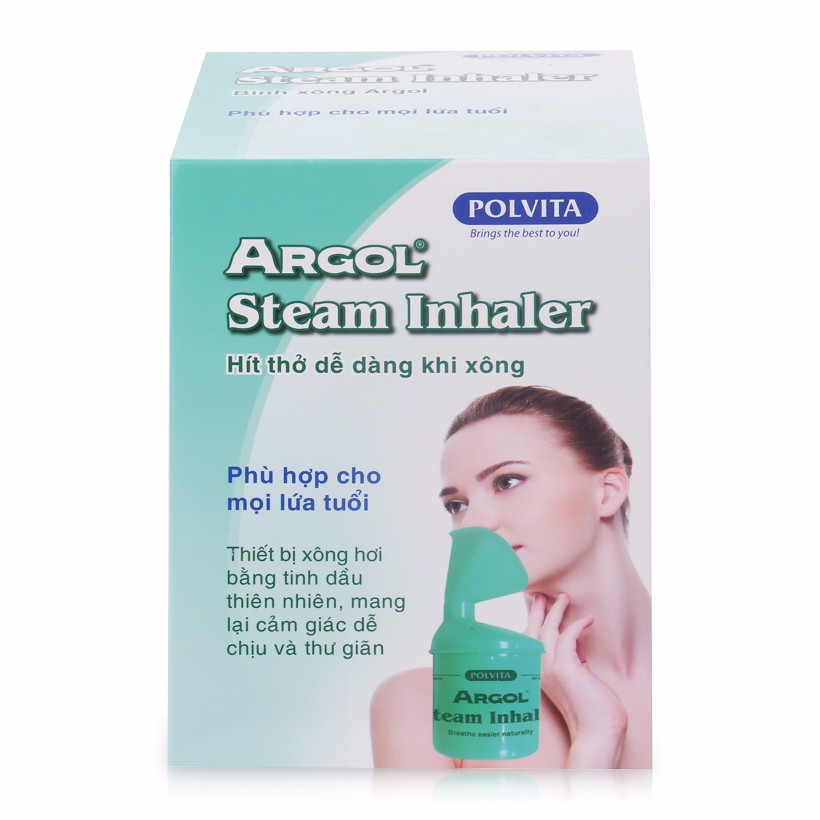 Bình xông mũi, xông tinh dầu – ARGOL STEAM INHALER - hộp 350ml