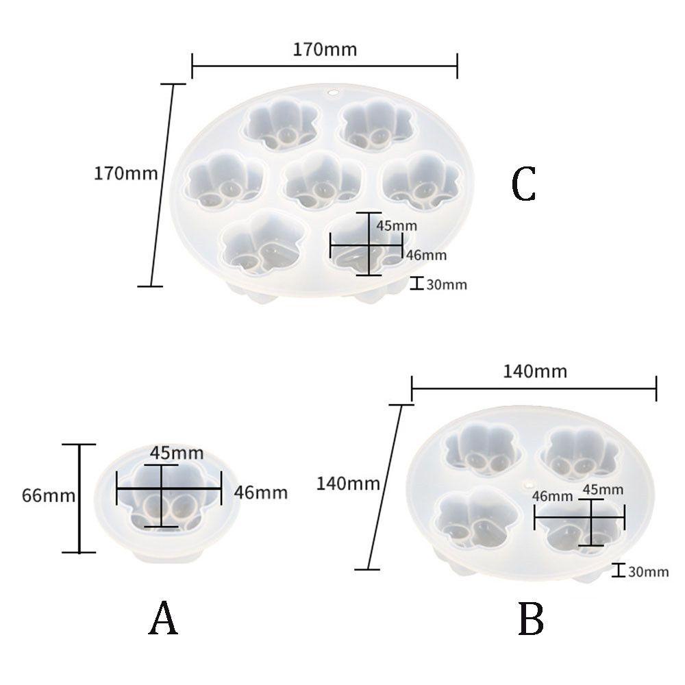 Khuôn Silicon Làm Bánh Hình Dấu Chân Mèo Dễ Thương Không BPA