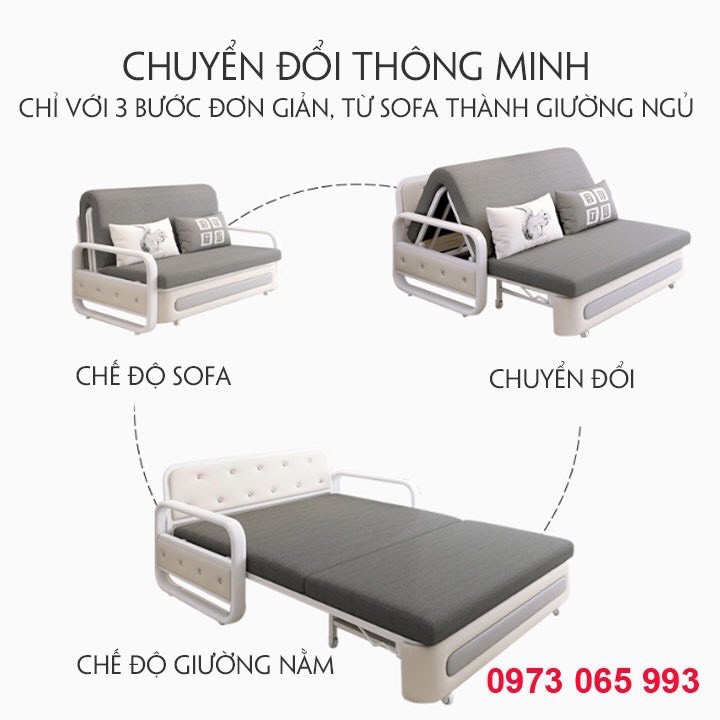 Giường Sofa, Giường Sofa Gấp Gọn Thành Ghế Sofa ( 2 Chức Năng )