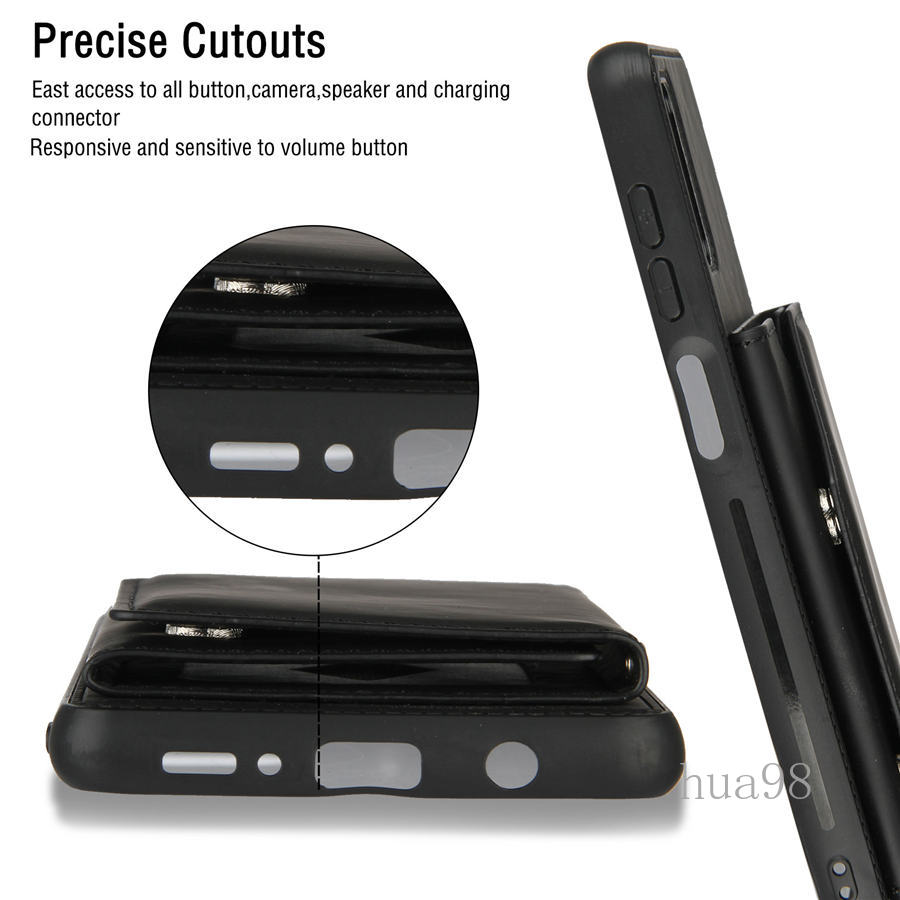 Ốp điện thoại bằng da PU kèm ví cao cấp cho Samsung Galaxy Note10 Lite SM-N770F/DS M51 SM-M515F/DSN M60S M80S A81 A91
