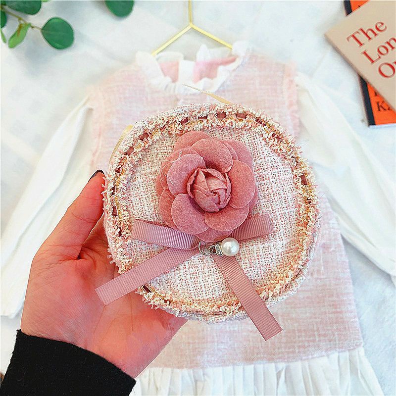 Set váy dạ kèm túi bé gái 90-130