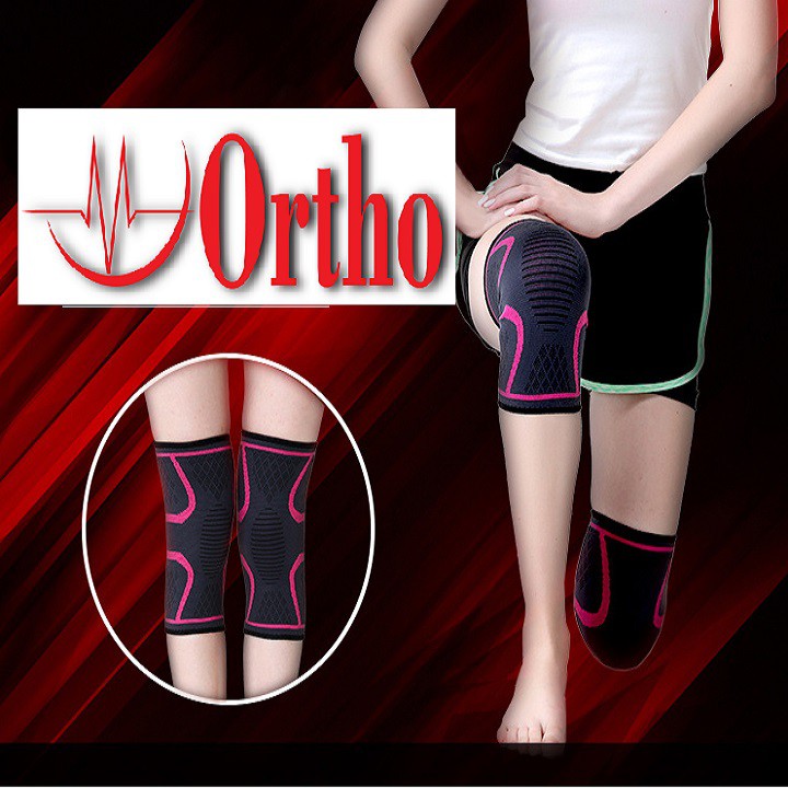 Băng, đai bảo vệ đầu gối thể thao, thun giãn, thương hiệu Ortho  DG1