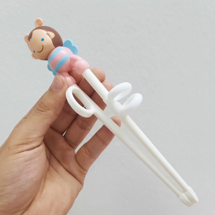 Bộ đũa thìa dĩa tập ăn hình chú ong dễ thương HAPPYDAYS