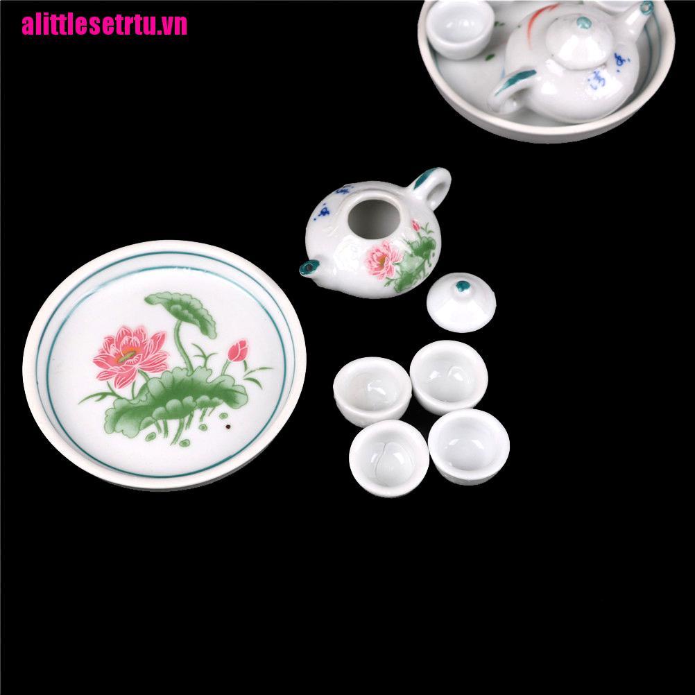 Bộ Ấm Chén Đĩa &amp; Tách Trà Bằng Sứ Cho Trẻ Em