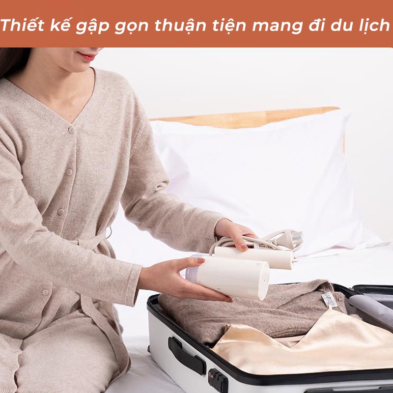 Bàn là hơi nước Xiaomi zanjia GT 313, bàn ủi hơi nước cầm tay công suất 1000W, có thể gập gọn, ủi phẳng mọi chất vải