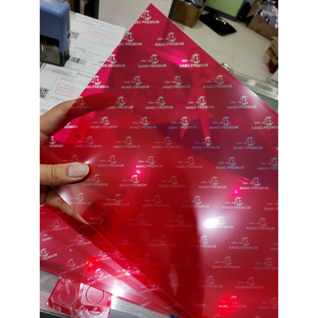 Combo 10 Nguyên Liệu cường lực dẻo nano 9h Cao cấp dành cho máy cắt Laser
