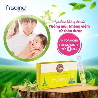 Fysoline vàng - Nước muối sinh lý Kháng khuẩn Pháp - Hỗ trợ viêm mũi