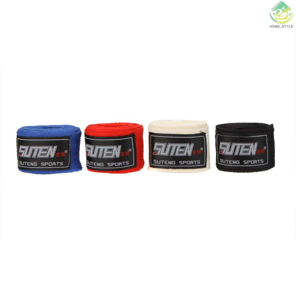 Cuộn 2 Cuộn Băng Quấn Tay 5cm Dài 2.5m 100% Cotton Hỗ Trợ Tập Boxing Muay Thai Mma Taekwondo