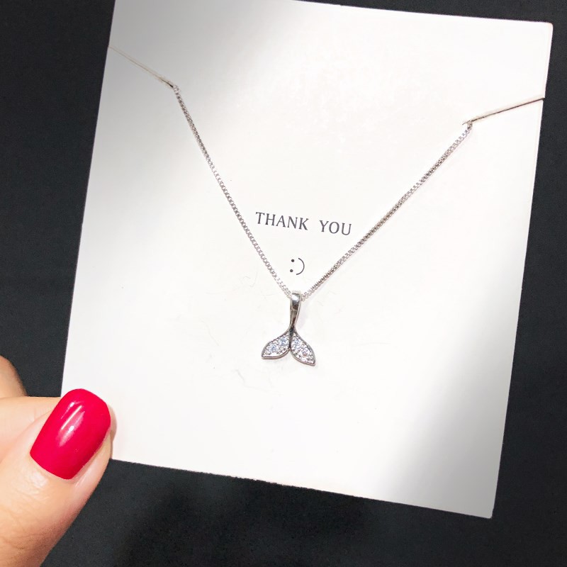 Dây chuyền thiết kế đuôi tiên cá tinh tế phong cách Hàn Quốc B11 độc đáo