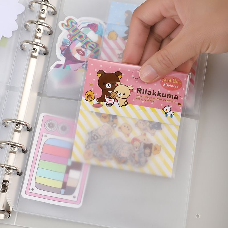 Sheet PVC binder 6 lỗ A5, A6 các loại