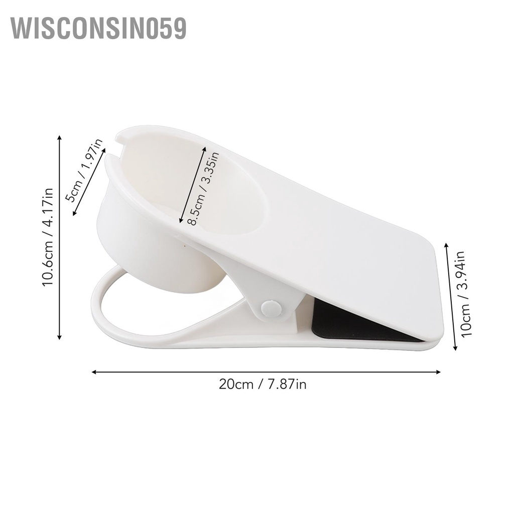 Wisconsin059 Giá đỡ cốc Kẹp Bàn bên Thủy tinh Cốc Chai nhựa để lưu trữ văn phòng tại nhà