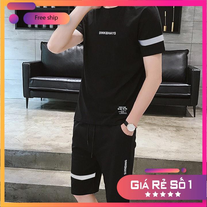 Bộ quần áo nam thể thao cộc tay mặc mùa hè in chữ ngực HAYS chất thun cotton - VIETCEN | BigBuy360 - bigbuy360.vn