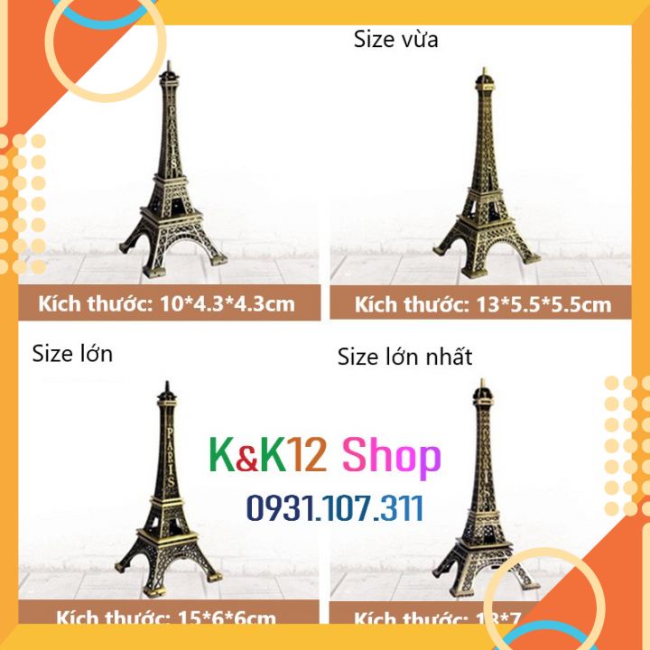 Tháp Eiffel mô hình dùng trang trí để bàn. Bộ sưu tập đồ chơi độc đáo. Đồ chơi thủ công mỹ nghệ. Quà tặng ý nghĩa.