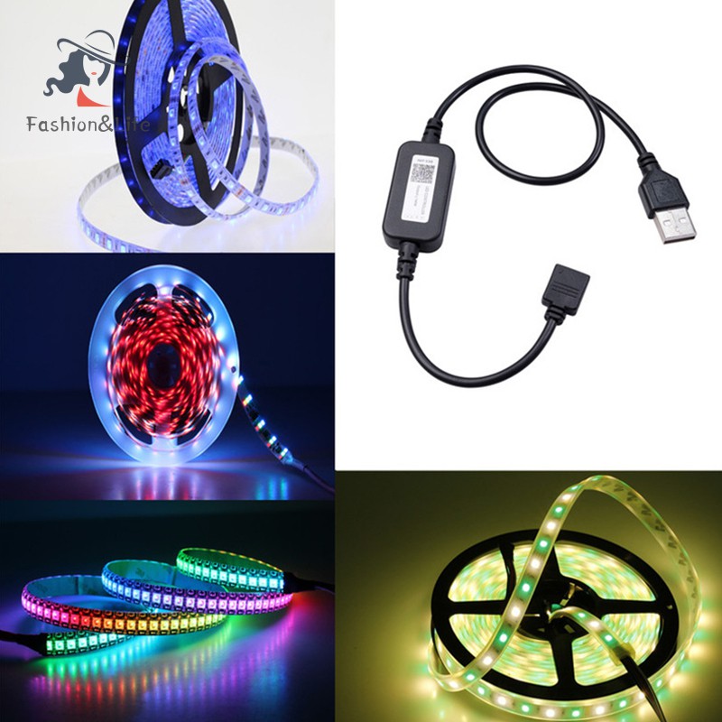 DC Bộ Điều Khiển Đèn Led Kết Nối Bluetooth Usb 5v Rgb