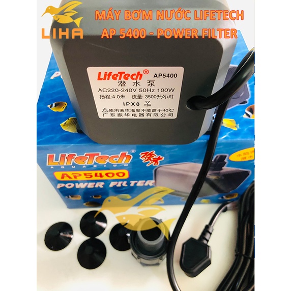 Máy Bơm  Lifetech AP5400 - Máy Bơm Hồ Cá Cao Cấp