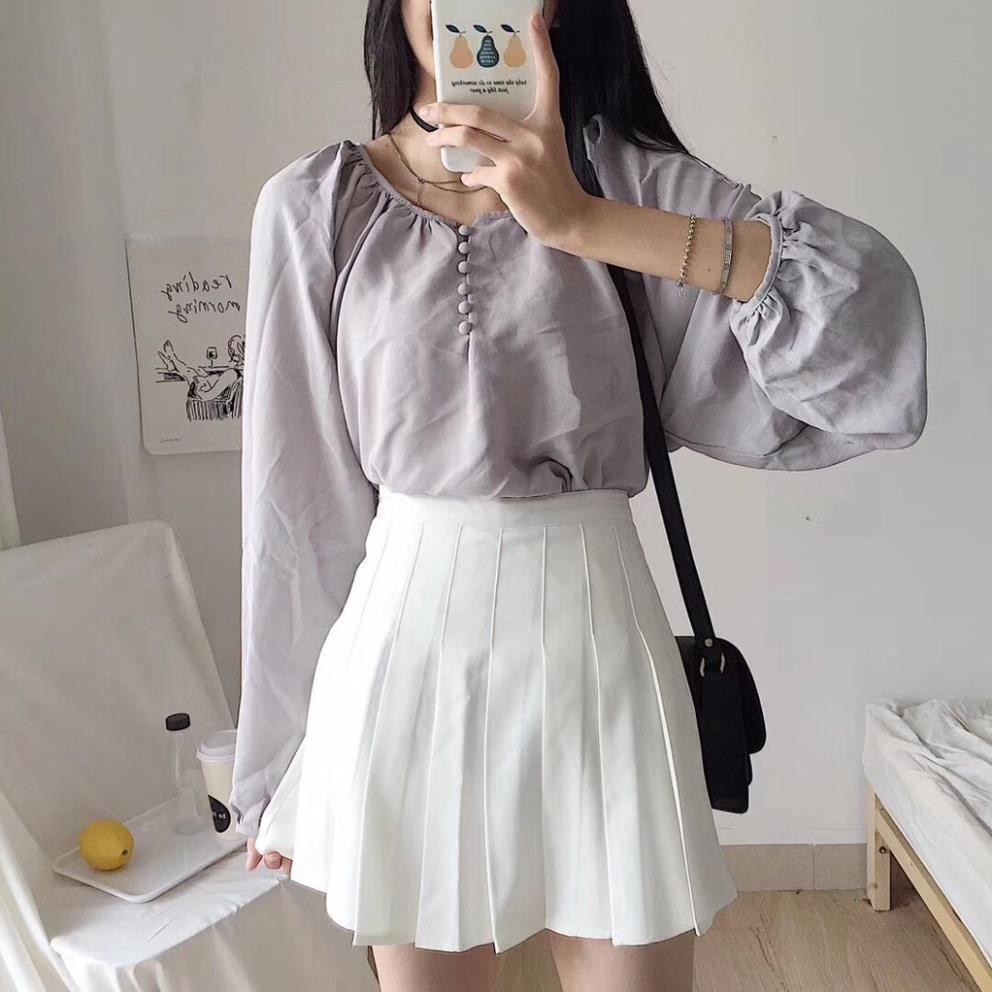 Chân váy Tennis xếp ly xòe Ulzzang Dáng ngắn Có Bigsize Siêu Hot !