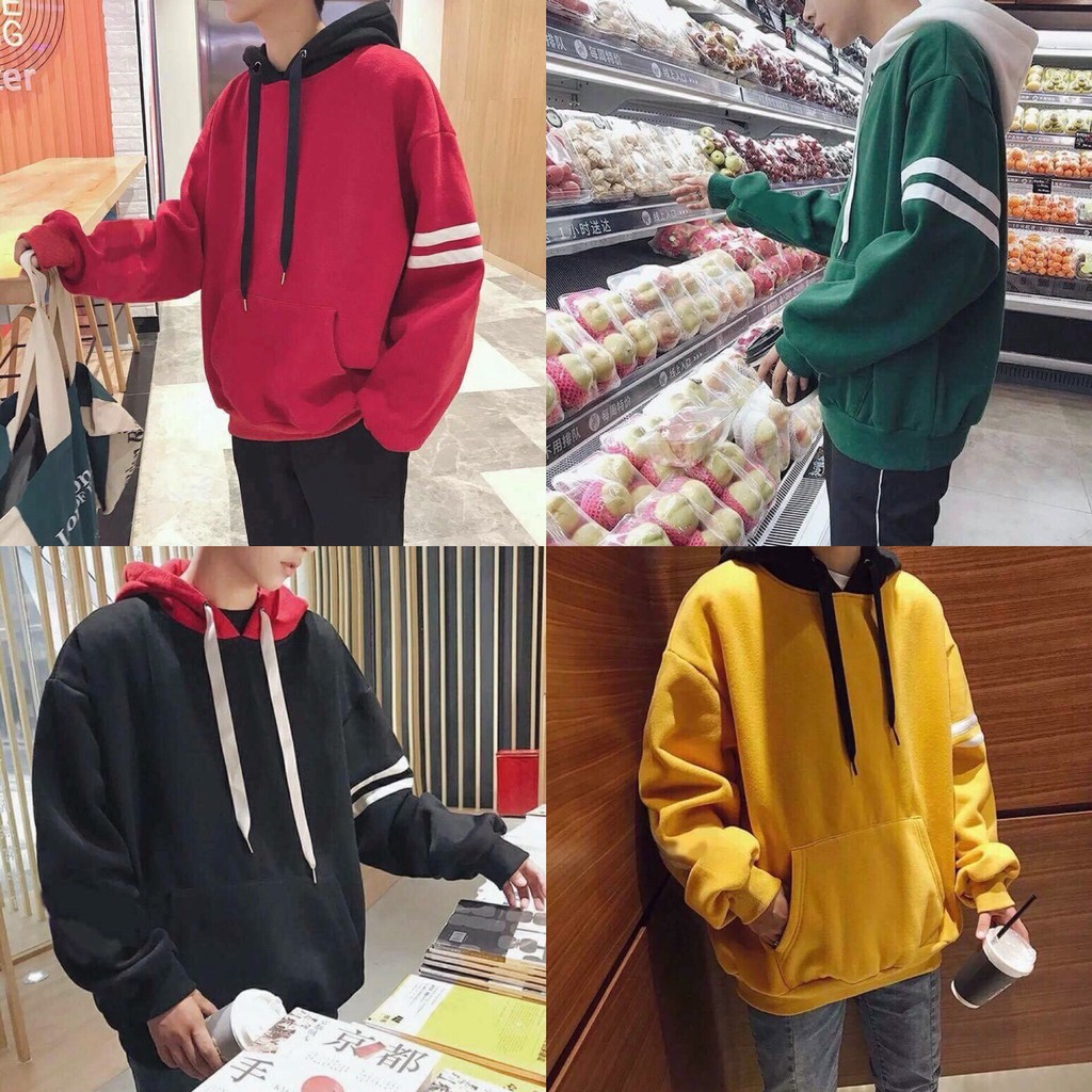 ÁO HODDIE NỈ UNISEX CHO NAM VÀ NỮ 4 MÀU - Áo khoác nỉ