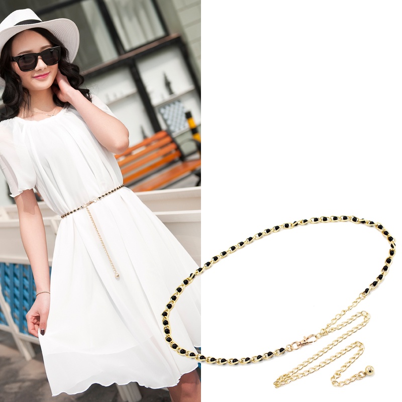Thắt lưng đính ngọc trai thời trang Hàn Quốc cho nữ