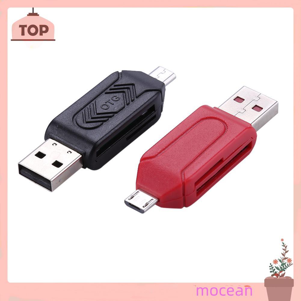 Đầu Đọc Thẻ Nhớ Usb 2.0 Otg Tf / Sd Đa Năng 2 Trong 1