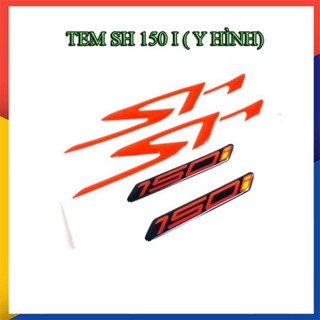 Tem Nổi Chữ SH 150i (Keo Đỏ) Dán Nẹp Sườn Xe – Tem Xe Máy Chính Hãng