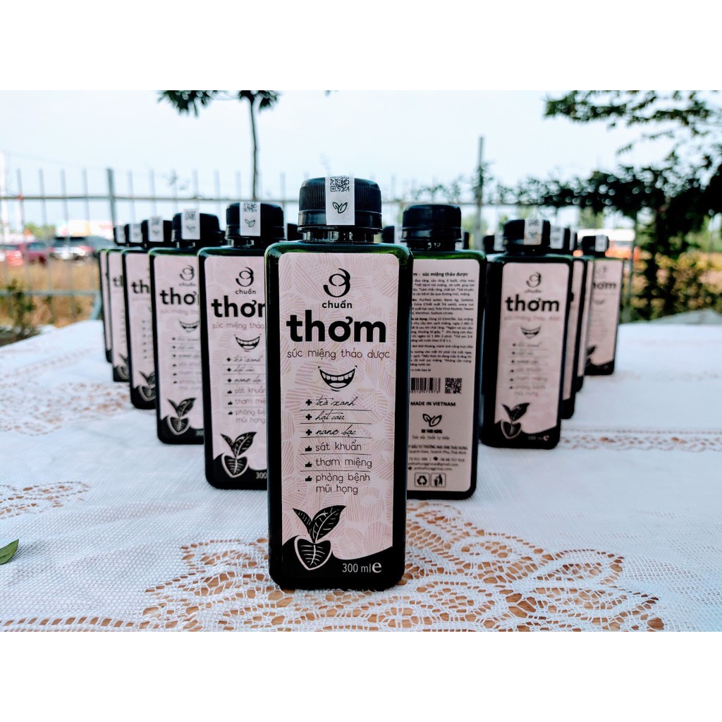 THƠM - Súc miệng thảo dược An Thái Hưng 300ml  [Ơ chuẩn] - sát khuẩn- thơm miệng - phòng bệnh mũi họng