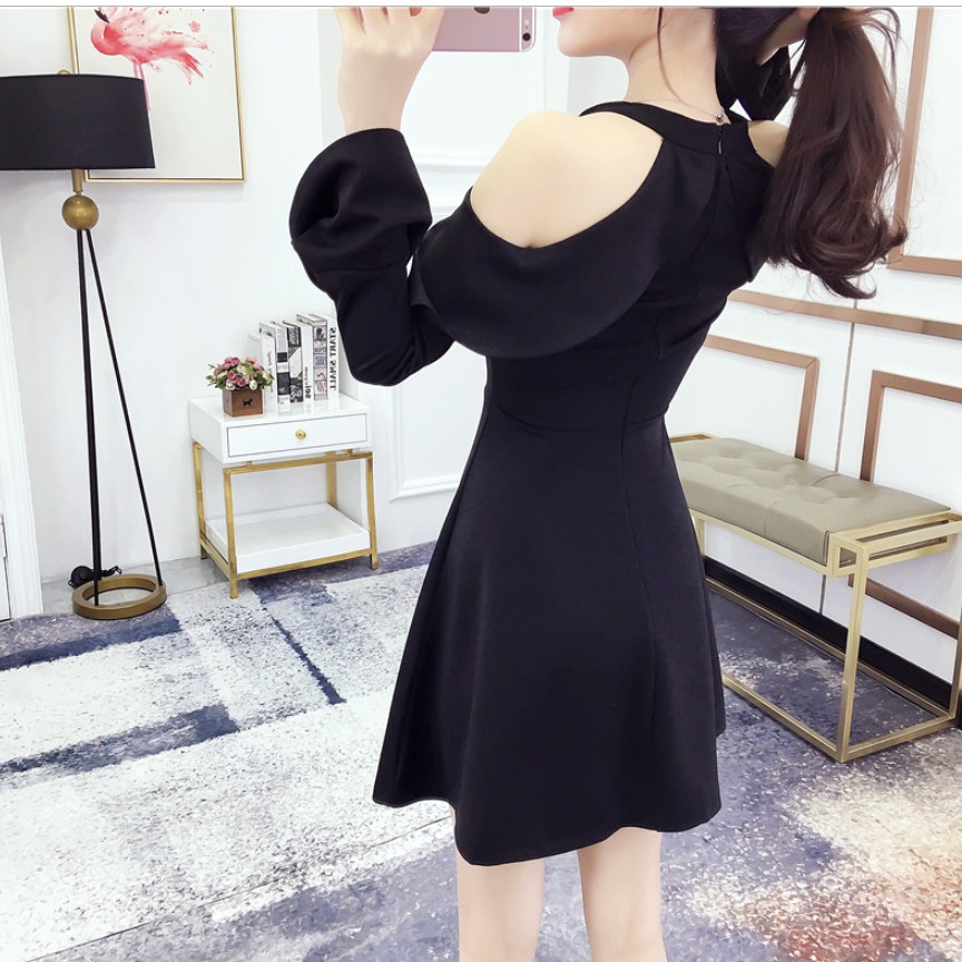 Đầm ulzzang lệch vai kiểu cách size s đến xl