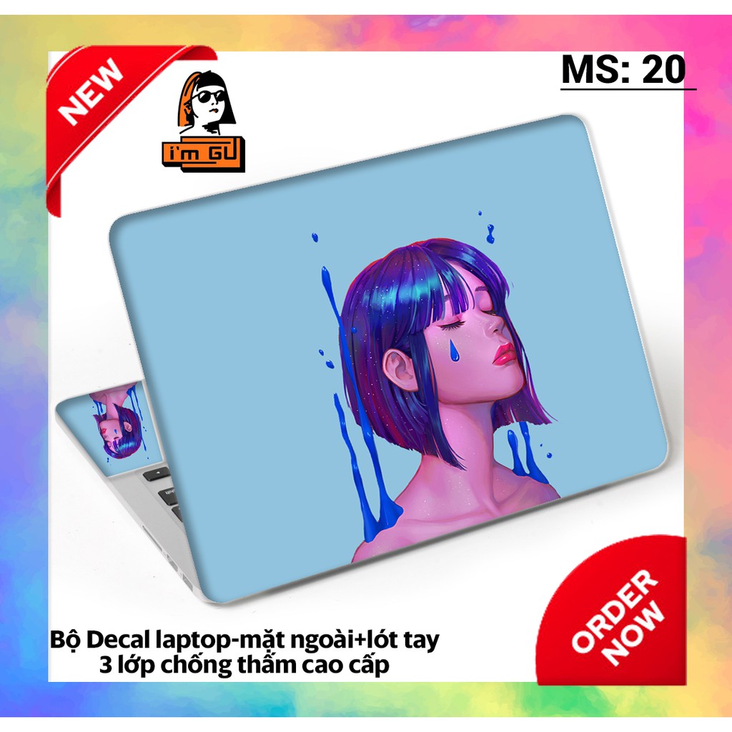 BỘ DECAL DÁN LAPTOP Decal cao cấp 3 lớp chống thấm TẤT CẢ CÁC DÒNG MÁY MACBOOK/ACER/HP/DELL | BigBuy360 - bigbuy360.vn