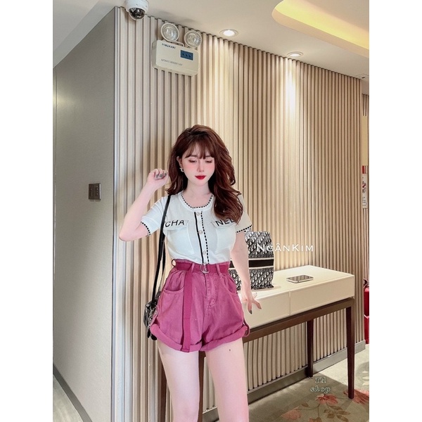 Áo len viền hoạ tiết mẫu mới cổ tròn, len nắp giả túi dệt kim