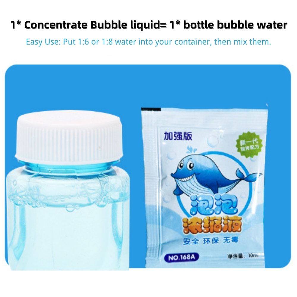 Gói dung dịch tạo bong bóng xà phòng cô đặc đồ chơi không độc hại dành cho trẻ em