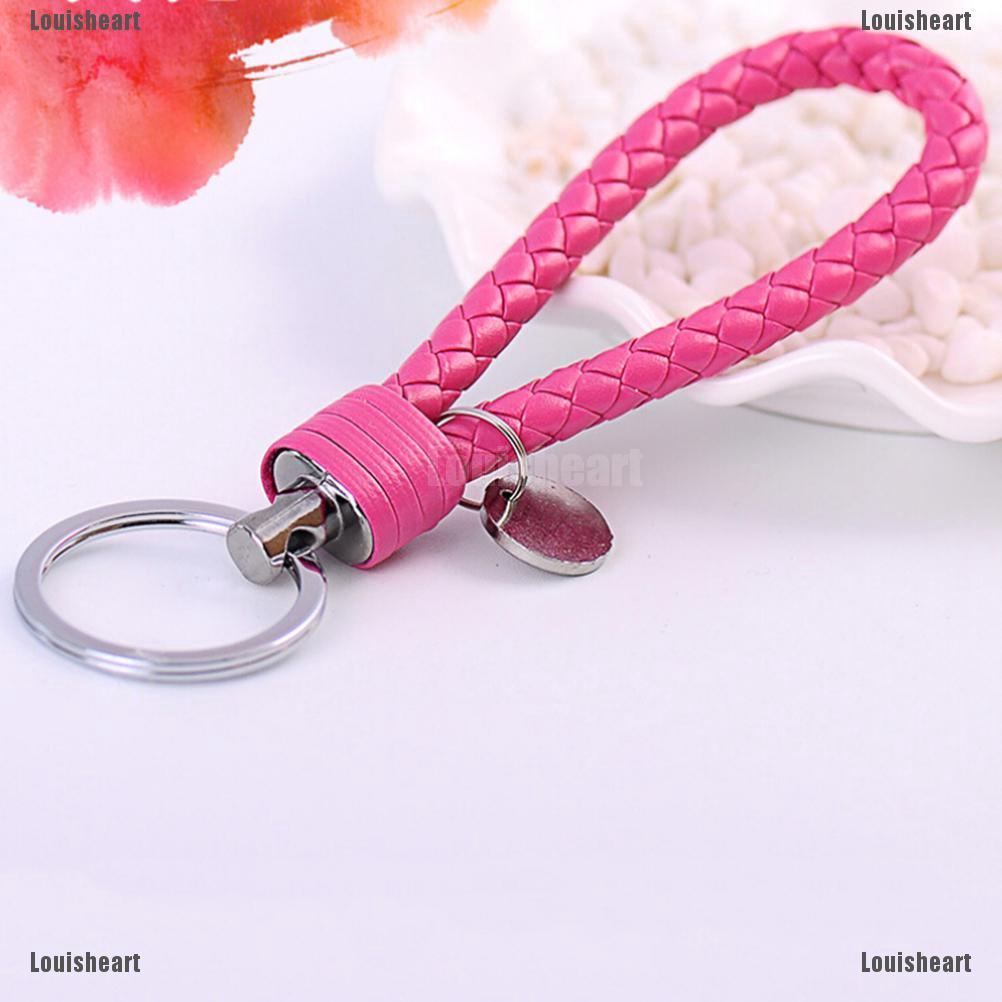 Móc Chìa Khóa Dây Bện Bằng Da Pu