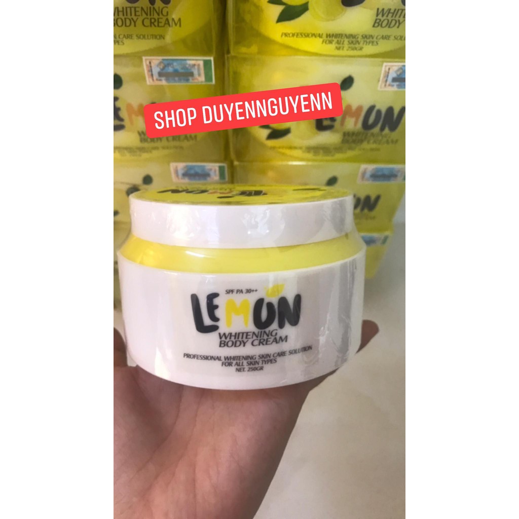 [Chính hãng] Body Lemon Chanh Whitening Cream 250g | BigBuy360 - bigbuy360.vn